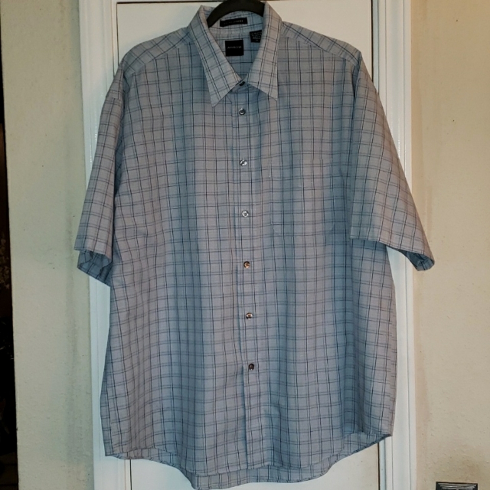 "Arrow USA 1851" Men's Short Sleeve Button Shirt 💚🩵🩷